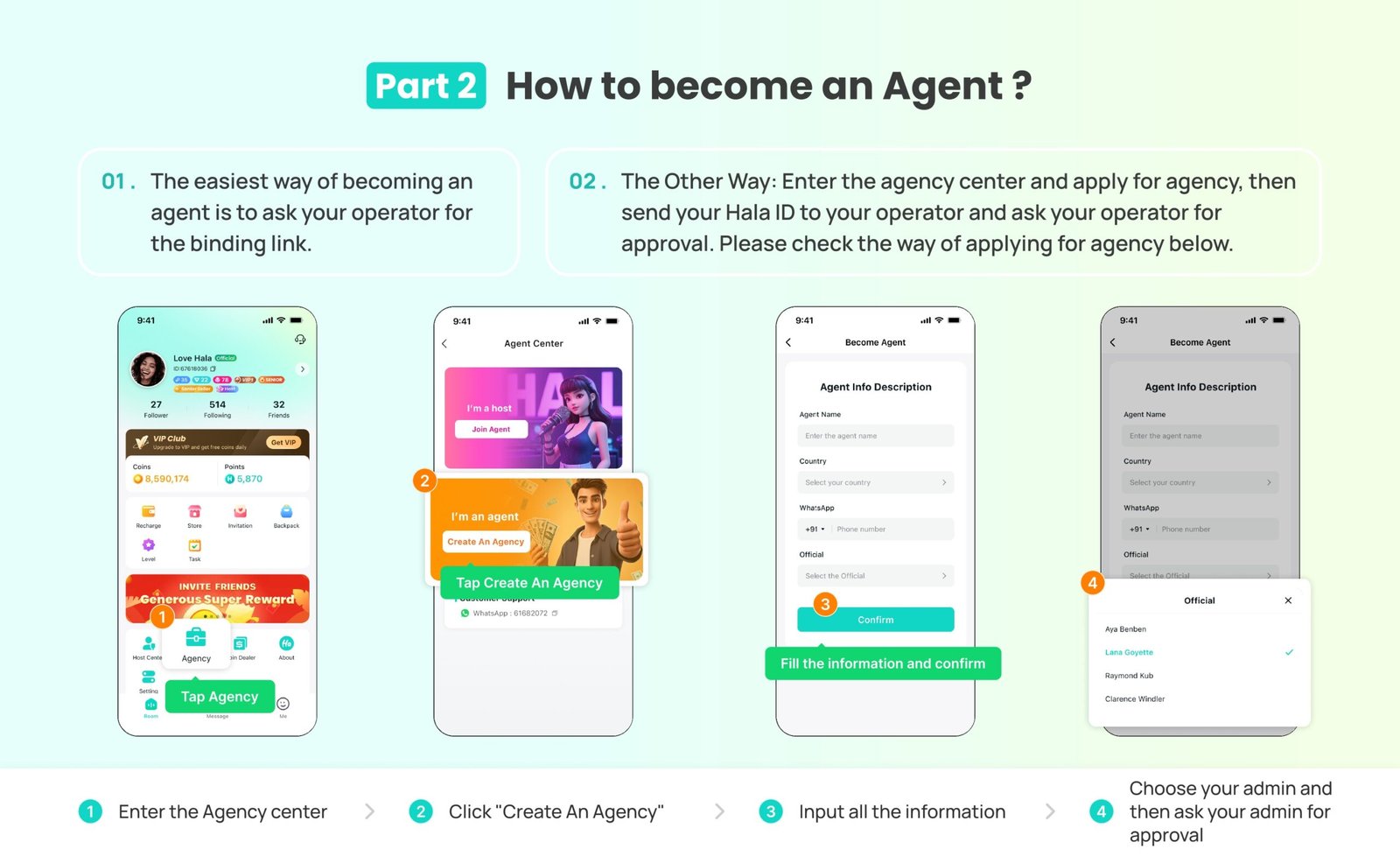 Hala Agency Registration Guidance Slide