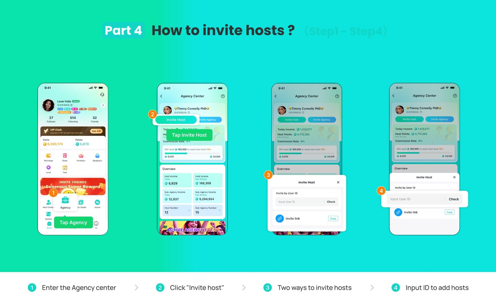 Part 4: How to Invite Host